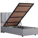 Setay Mobilya 90x190 cm Gabba Açık Gri Baza ve Başlık Seti