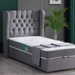Setay Mobilya 90x190 cm Gri Baza Başlık ve Comfort Yatak Seti