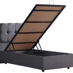 Setay Mobilya 90x190 cm Gri Paris Baza Ve Başlık Seti