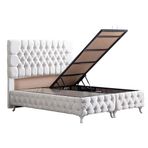 Setay Mobilya 90x190 cm Krem Roma Baza ve Başlık Seti