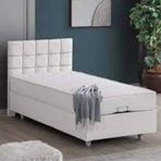 Setay Mobilya 90x200 cm Beyaz Tavira Baza ve Başlık Seti