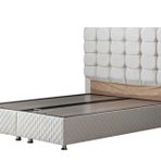 Setay Mobilya 90x200 cm Duke New Krem Baza ve Başlık Seti