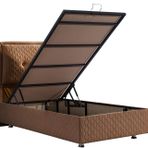 Setay Mobilya 90x200 cm Kahverengi Vectrax Baza ve Başlık Seti