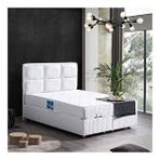 Setay Mobilya Beyaz 180x200 cm Grand Çift Kişilik Baza Başlık Ortho Soft Ortopedik Yatak Seti