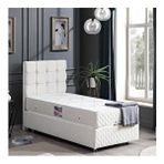 Setay Mobilya Krem 100x200 cm Duke Tek Kişilik Baza Başlık Deluxe Full Ortopedik Yatak Seti