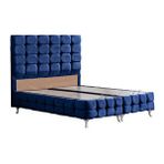 Setay Mobilya Lacivert 140x190 cm Duke Lüx Çift Kişilik Baza Başlık Seti