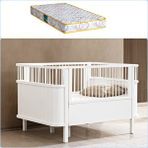 Setay Mobilya Mdf Beşik 90x130 Trend Büyüyen Beşik + 1 Comfort Yatak Beyaz