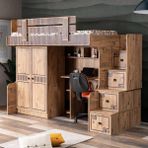 Setay Natural Ranza 2 Kapaklı Dolap Çalışma Masası - 90 x 190 cm - Ceviz