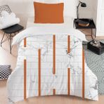 Setay Planör Çocuk Odası Takımı Uyumlu Dijital Baskılı Nevresim Takımı - 160 x 220 cm - Kiremit