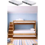Setay Ranza, Martin Yavrulu Ranza - Ceviz - 2 Adet Comfort Yatak - Beyaz