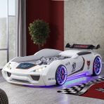 Setay Vento Cooper Rüzgarlıklı Full Ledli Arabalı Yatak, Beyaz - 90 x 190 cm