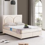 Setay Walter Tek Kişilik Baza Başlık Orthosoft Yatak Seti - Krem - 90 x 200 cm