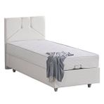 Setay Wick 120x200 cm Beyaz Tek Kişilik Baza Başlık Letto Yatak Seti