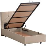 Setay Wick İkili Set, Baza Başlık Seti - Bej - 90 x 200 cm