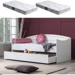 Setay Yavrulu Karyola, Akasya Yavrulu Yatak + 2 Adet Comfort Yatak - 90 x 200 cm - Beyaz