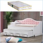 Setay Yavrulu Yatak, Eymen Yavrulu Karyola - Pembe + 1 Adet Comfort Yatak - 90 x 200 cm