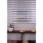 Setekshome Açık Gri Kendinden Desenli Etek Dilimsiz Ds11747 V3 Zebra Stor Güneşlik Perde