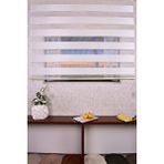 Setekshome Krem Kendinden Desenli Etek Dilimsiz Ds 10738-v4 Zebra Stor Güneşlik Perde
