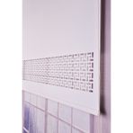 Setekshome Lazer Kesim Dörtgen Desenli Modern Stor Güneşlik Perde Kırık Beyaz (Ekru)
