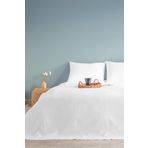 sethome collection Çift Kişilik Beyaz Dama Desenli Pike, Damalı Otel Pikesi 200x230