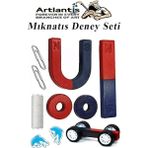 Seti 10 Parça 1 Paket Deney Malzemesi Okul Projeleri Için Manyetik U I Araba Halka Mıknatıs Deney Oyun Seti Eğitici