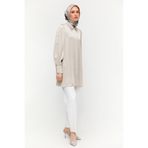 Setrms İşlemeli Detaylı Floş Tunik