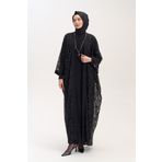 Setrms Kolye Aksesuarlı Dantelli Abaya