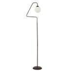 Seül Beyaz Camlı Siyah Modern Tasarım Metal Lambader
