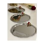 SEVA ÇELİK 20*25 CM PASLANMAZ ÇELİK OVAL MODEL 6 LI SUNUM TEPSİSİ KİRAZLI