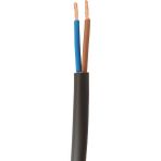 Seval H05VV-F 2x1 ,kesit 1mm² 2-Damar/çok Telli 1mt Ttr Kablo - 0 - Siyah
