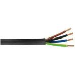 Seval H05VV-F 4x4 ,kesit 4mm² 4-Damar/çok Telli 1mt Ttr Kablo - 0 - Siyah