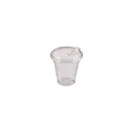 SEVAPET 10oz 300cc Plastik Pet Bardak 100 Adet Klips Kapaklı