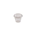 SEVAPET 8oz 250cc Plastik Pet Bardak 100 Adet Düz + Delik Kapaklı