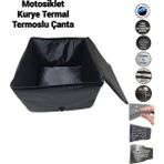 Sevbags Motosiklet Kurye Termal Termoslu Çanta - 0 RH (+) Siyah