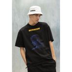 Sevbano Berserk Baskılı Oversize Anime Tişört - 01 Siyah - 4XL