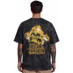 Sevbano Bring Me The Horizon Rock Metal Müzik Grubu Sırt Baskılı Unisex Oversize Vintage Yıkamalı Tişört - Siyah - 2XL