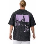 Sevbano Bring Me The Horizon Rock Metal Müzik Grubu Sırt Baskılı Unisex Oversize Vintage Yıkamalı Tişört - Siyah - XS