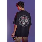 Sevbano Efsane Müzik Grubu Nirvana Sırt Baskılı Unisex Oversize Tişört - Siyah - XL