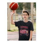SEVBANO Lightning Mcqueen Baskılı Unisex Arabalar Şimşek Çizgi Film Çocuk Tişört (1-12 Yaş)