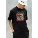 Sevbano Metallica Rock Müzik Grubu Baskılı Unisex Oversize Tişört - 01 Siyah - 2XL