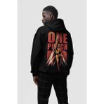 Sevbano One Punch Man Baskılı Oversize Anime Hoodie - 4XL - 01-Siyah