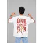 Sevbano One Punch Man Baskılı Unisex Oversize Anime Karakter Tişört - 01 Siyah - 4XL