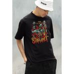 Sevbano Prepare For Hell Tour Slipknot Baskılı Unisex Oversize Rock Metal Tişört - 01 Siyah - 4XL