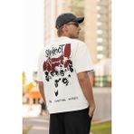 Sevbano Slipknot The Subliminal Verses Baskılı Oversize Rock Metal Müzik Grubu Tişört - Beyaz - XL