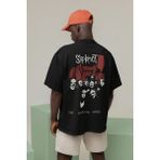 Sevbano Slipknot The Subliminal Verses Baskılı Unisex Oversize Rock Metal Müzik Grubu Tişört - 01 Siyah