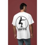Sevbano Squat Better Squat Ryte Sırt Baskılı Unisex Oversize Fitness Bodybuilding Tişört - Beyaz - M