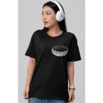 Sevbano Tasarım Efsane Film Yüzüklerin Efendisi Sırt Baskılı Unisex Oversize Tişört - Siyah - 4XL