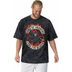 Sevbano Tasarım Sons Of Anarchy Rock Metal Müzik Grubu Baskılı Unisex Oversize Vintage Yıkamalı Tişört - Siyah