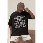 Sevbano Tasarım Squat Fitness Bodybuilding Sporcu Baskılı Unisex Oversize Tişört - Siyah