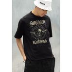 Sevbano Vintage Avenged Sevenfold Baskılı Unisex Oversize Rock Metal Tişört - 01 Siyah - 2XL